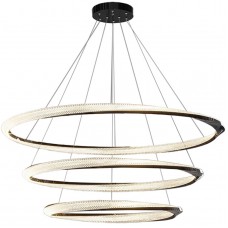 Φωτιστικό Κρεμαστό Φ80cm LED 120W 16800lm 230V Θερμό Φως σε Μαύρο ERICA